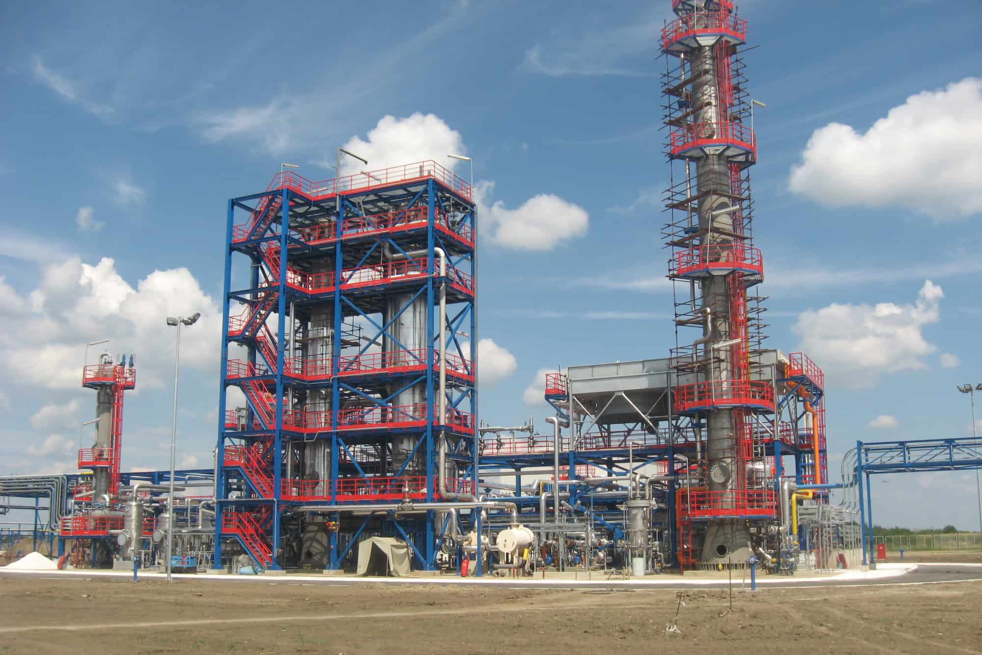 Livrare completă a unei unități de amine pentru eliminarea CO2 din fluxul de gaze naturale