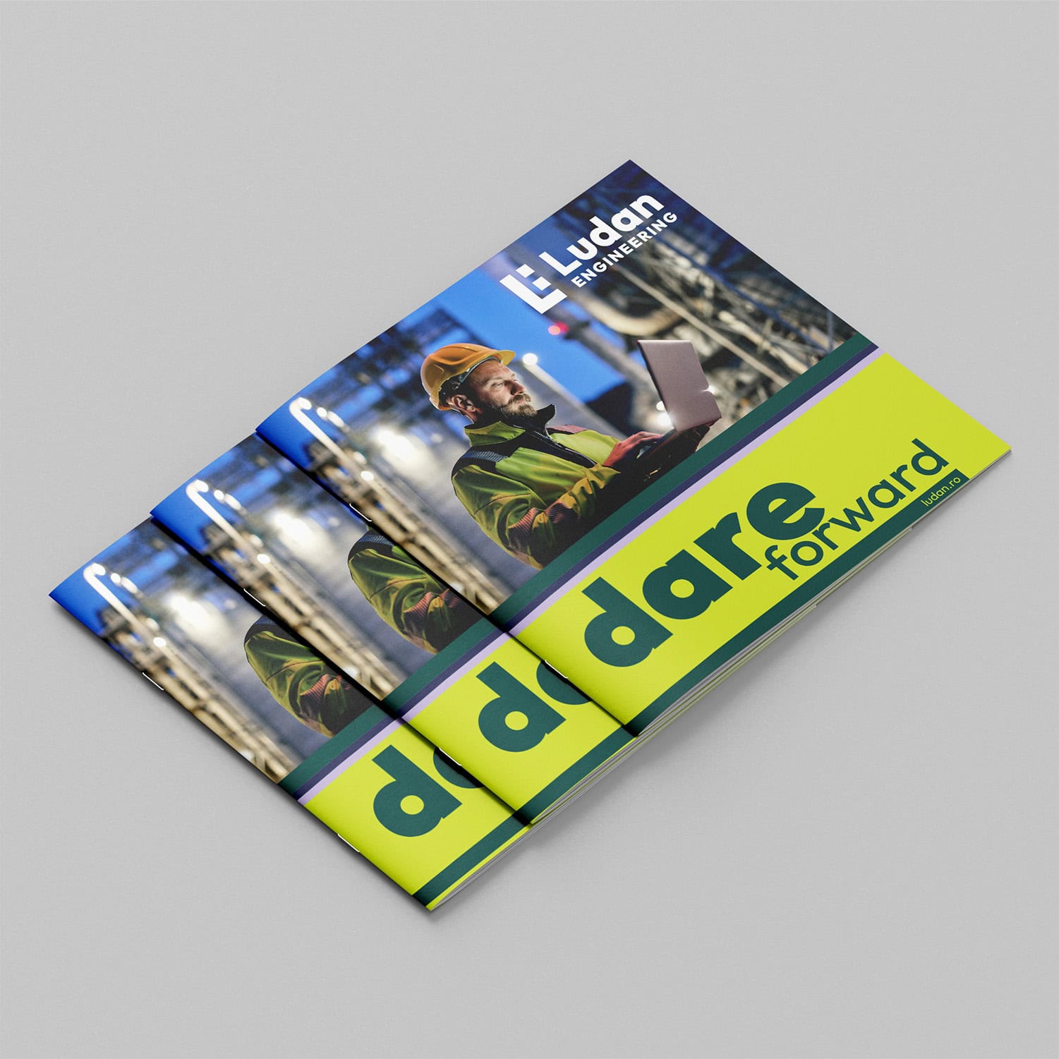 Broșura Ludan Engineering viziunea, expertiza și proiectele noastre, într-un singur material